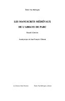 Les Manuscrits Medievaux de l'Abbays de Parc Cover