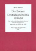 Die Bonner Deutschlandpolitik 1989/90 Cover