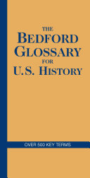 The Bedford Glossary for U.S. History Cover